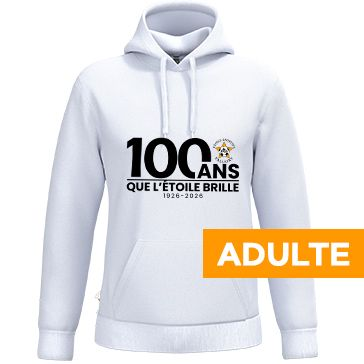Sweat blanc 100 ans - Adulte